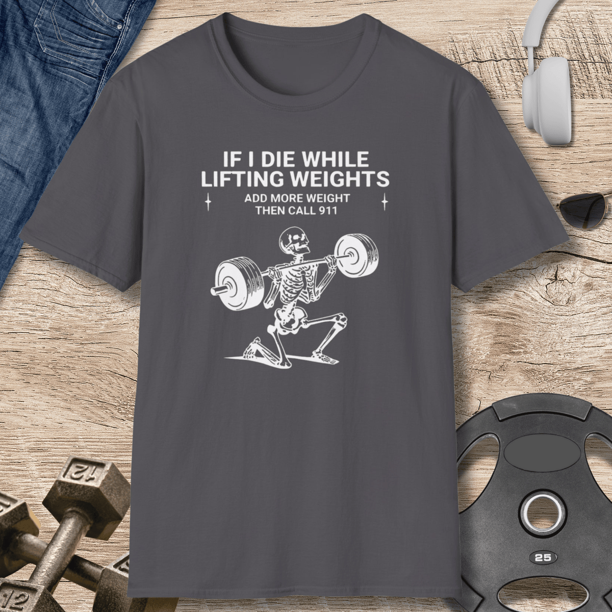 Call 911 Skull T Shirt Gift For Fitness Lover