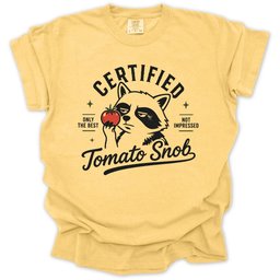 Certified Tomato Snob T Shirt Gift For Gardener