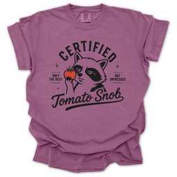 Certified Tomato Snob T Shirt Gift For Gardener