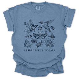 Respect The Locals T Shirt Gift For Gardener
