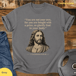 Glorify God In Your Body Vintage Wash T Shirt Gift For Fitness Lover