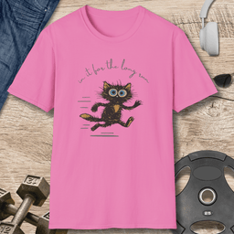 Cat Long Run T Shirt Gift For Fitness Lover