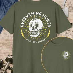Everything Hurts Skull T Shirt Gift For Fitness Lover