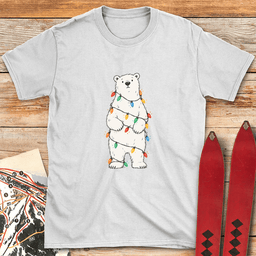 Christmas Polar Bear T Shirt Gift For Skier