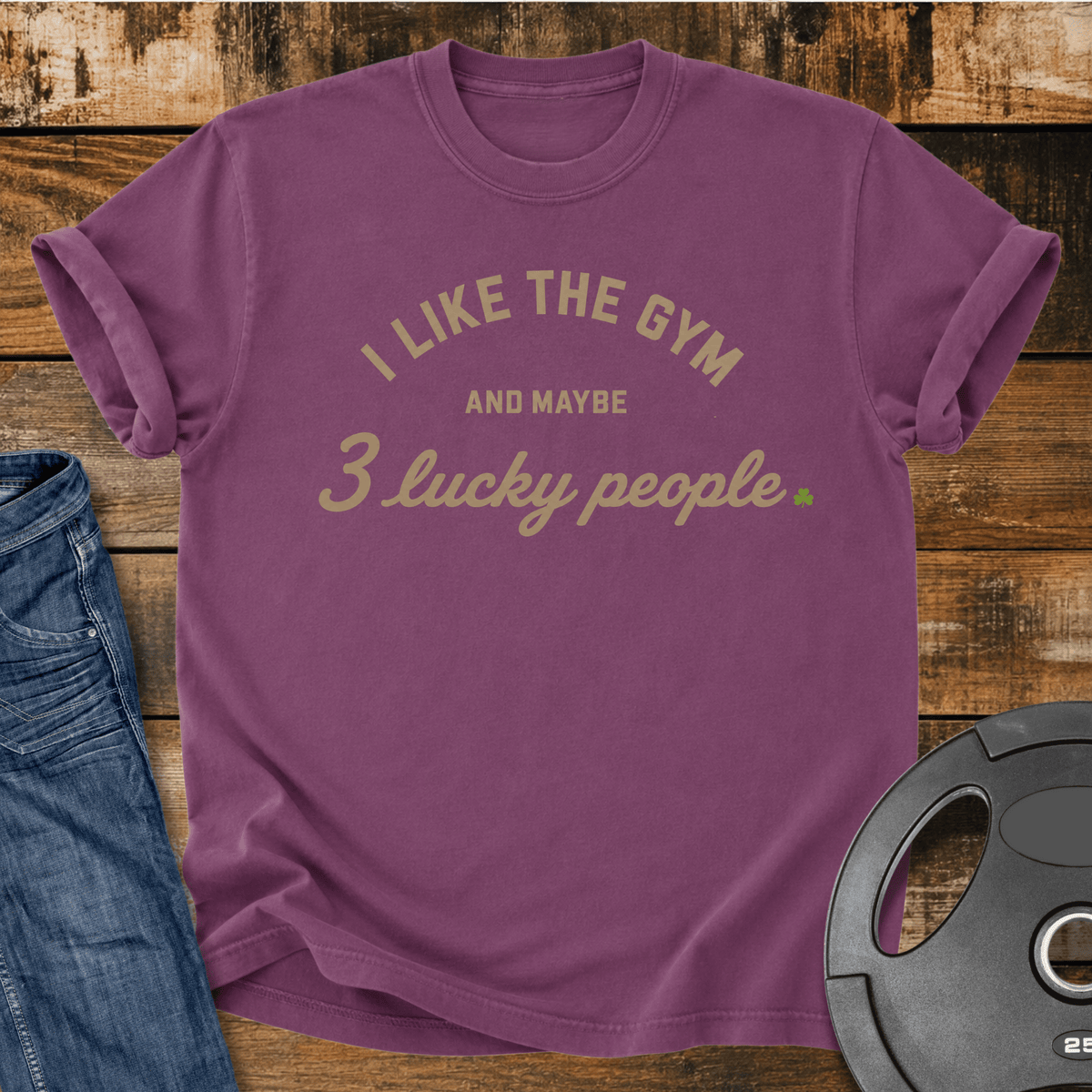 I Like The Gym Vintage Wash T Shirt Gift For Fitness Lover