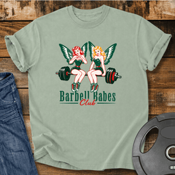 Barbell Club Vintage Wash T Shirt Gift For Fitness Lover