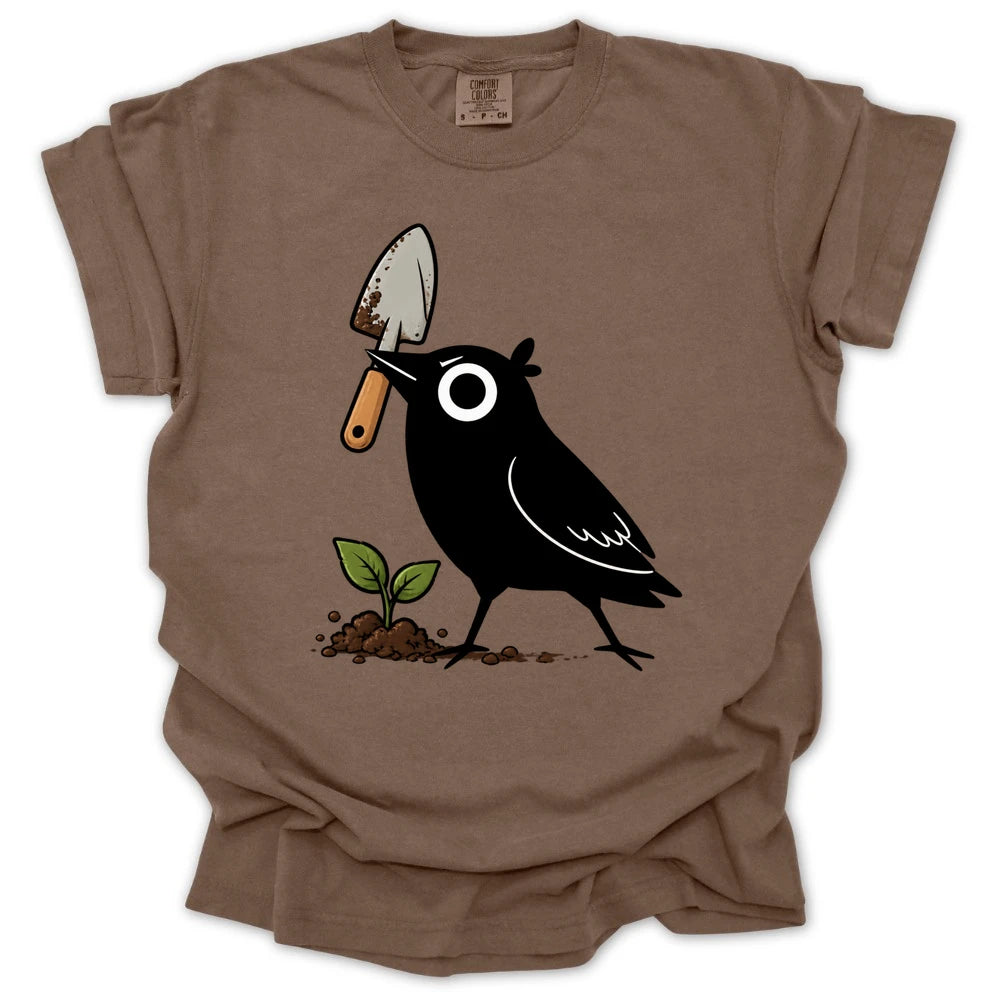 Murder Crow T Shirt Gift For Gardener