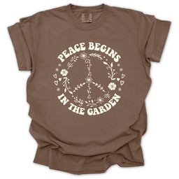 Peace Garden T Shirt Gift For Gardener