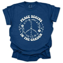 Peace Garden T Shirt Gift For Gardener