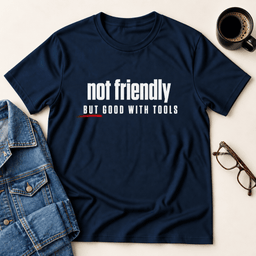 Not Friendly But Good With Tools T Shirt Gift For Adults
