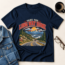 Take The Long Way Home T Shirt Gift For Adults