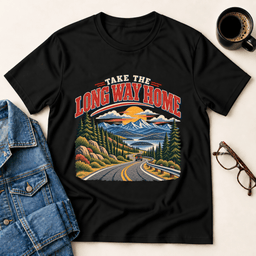Take The Long Way Home T Shirt Gift For Adults