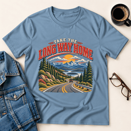 Take The Long Way Home T Shirt Gift For Adults