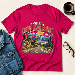 Take The Long Way Home T Shirt Gift For Adults