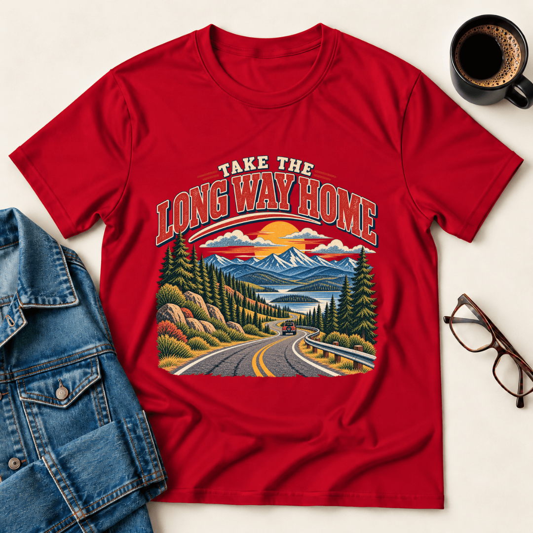 Take The Long Way Home T Shirt Gift For Adults