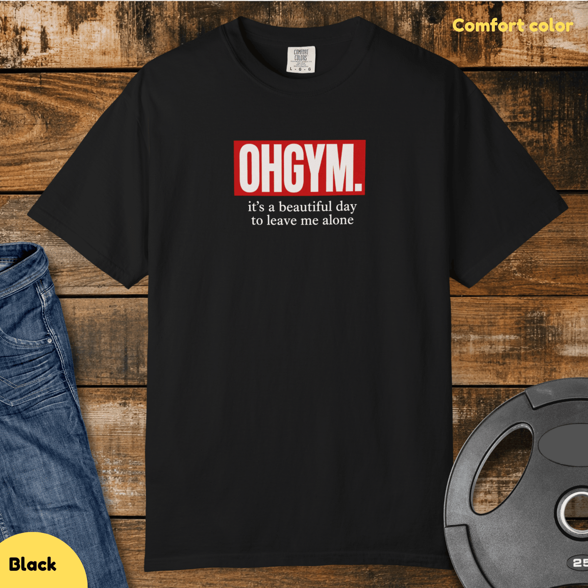 Ohgym Vintage Wash T Shirt Gift For Fitness Lover