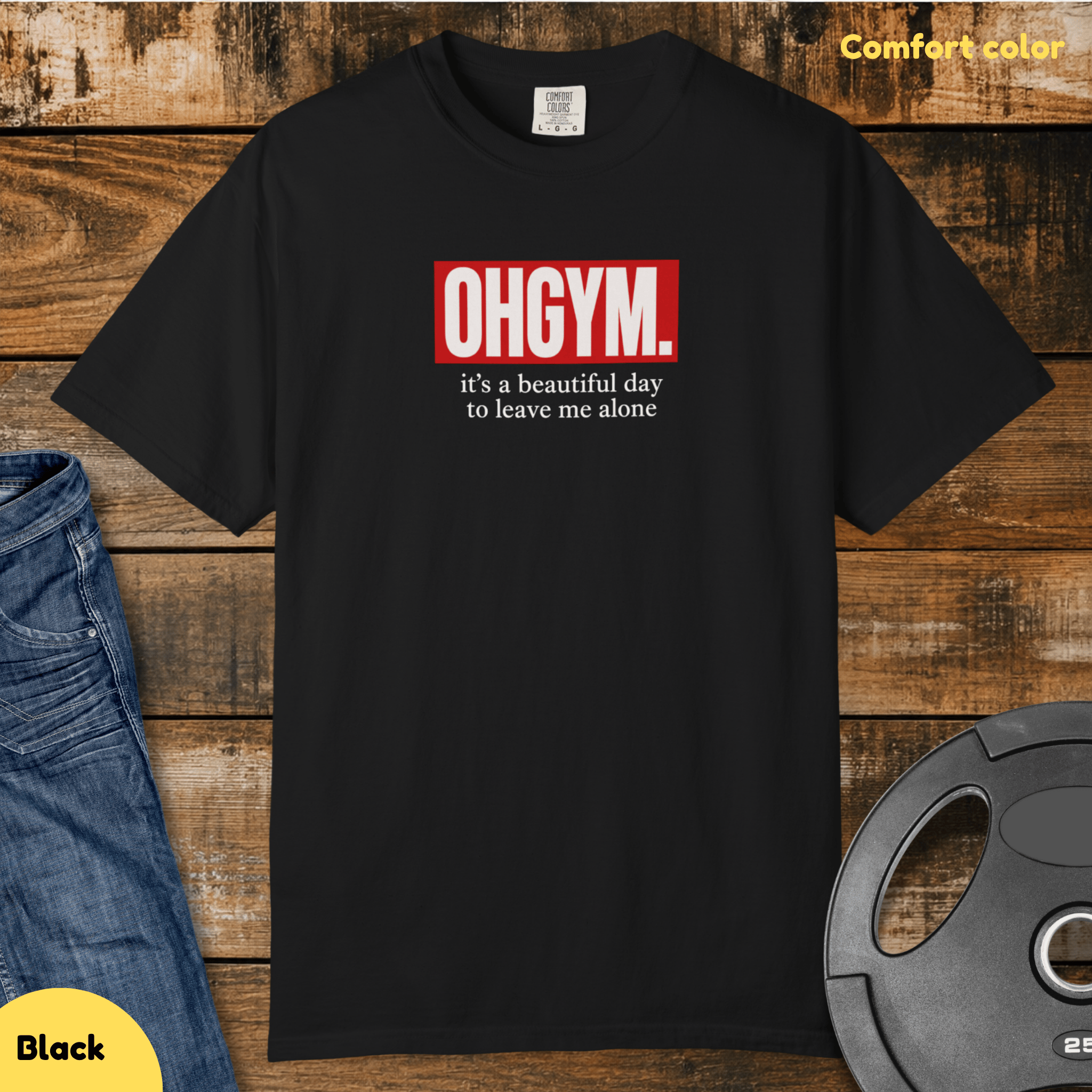Ohgym Vintage Wash T Shirt Gift For Fitness Lover