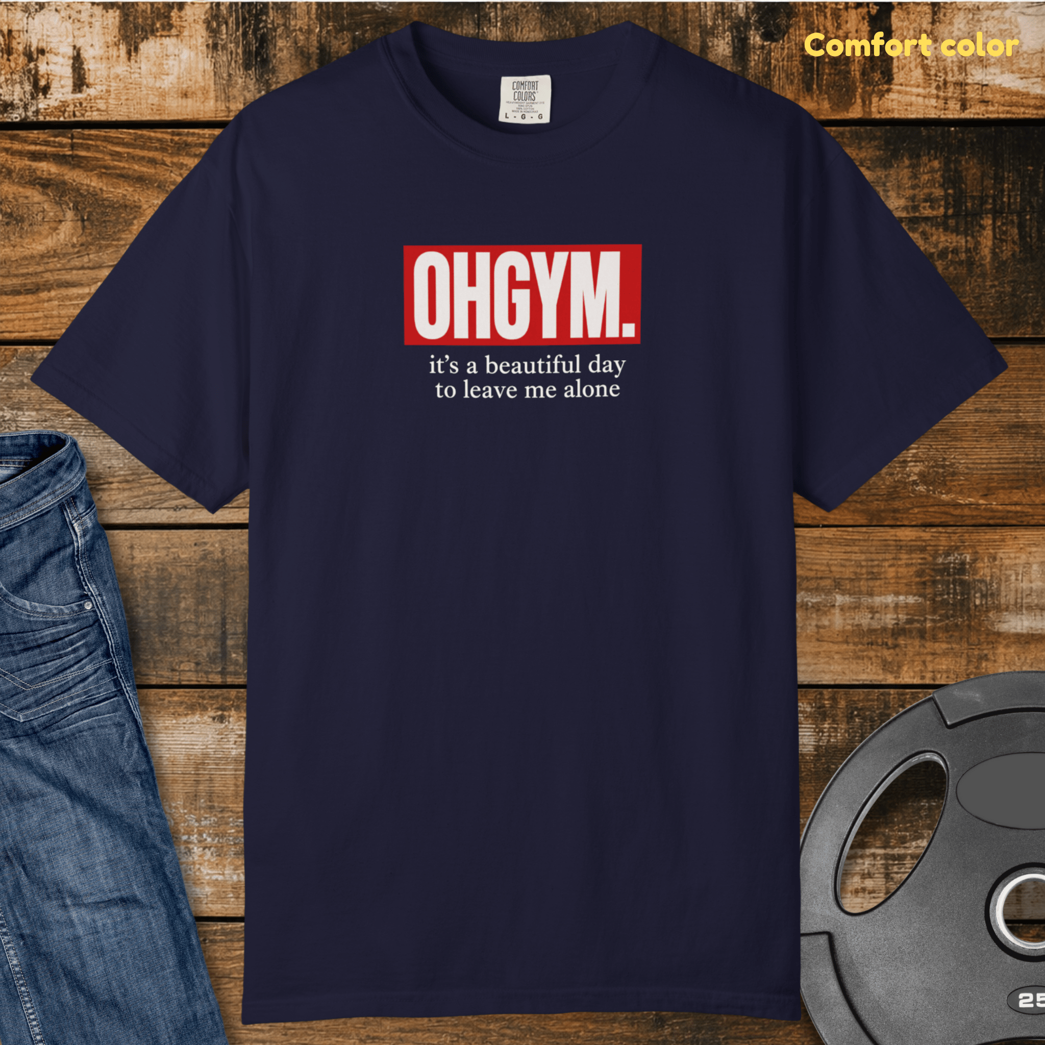 Ohgym Vintage Wash T Shirt Gift For Fitness Lover