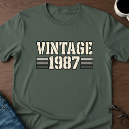 Vintage 1987 Birthday T Shirt Gift For Adults