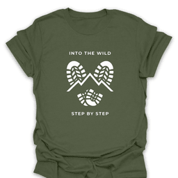 Into The Wild Step By Step T Shirt Gift For Hiker