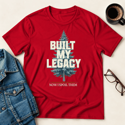 Built My Legacy T Shirt Gift For Adults