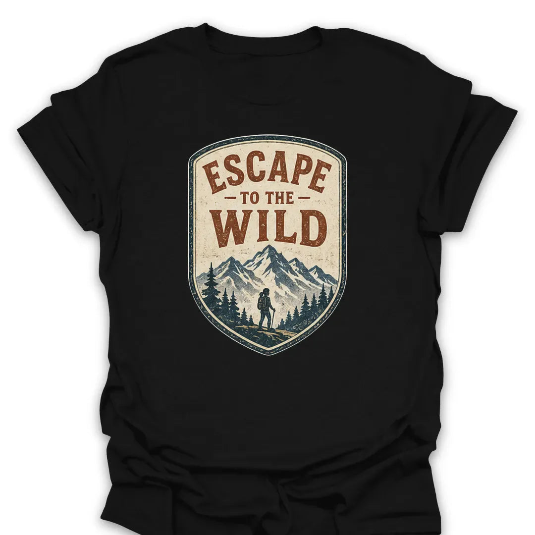 Escape To The Wild Hike T Shirt Gift For Hiker