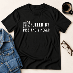 Fueled By Piss And Vinegar T Shirt Gift For Adults