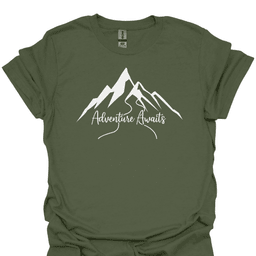 Adventure Awaits T Shirt Gift For Hiker