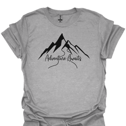 Adventure Awaits T Shirt Gift For Hiker