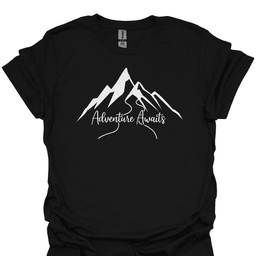 Adventure Awaits T Shirt Gift For Hiker
