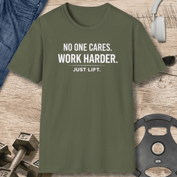 Work Harder T Shirt Gift For Fitness Lover