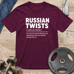 Russian Twists Definition T Shirt Gift For Fitness Lover