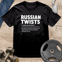 Russian Twists Definition T Shirt Gift For Fitness Lover