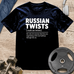 Russian Twists Definition T Shirt Gift For Fitness Lover