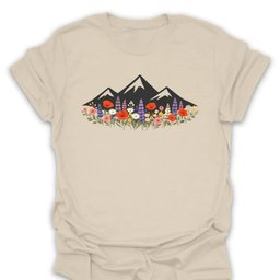 Mountain Wildflower Tee Gift For Hiker