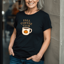 Fall Coffee Club T Shirt Gift For Adults