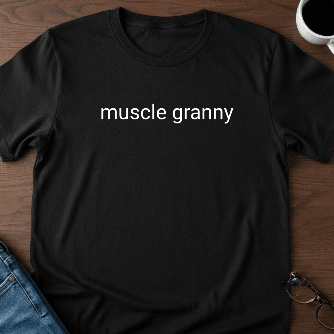 Muscle Granny T Shirt Gift For Adults