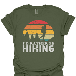 Id Rather Be Hiking Tee Gift For Hiker