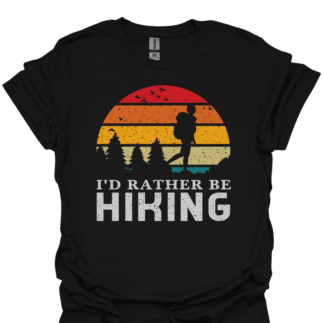 Id Rather Be Hiking Tee Gift For Hiker