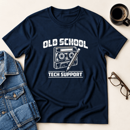 Old School Tech Support T Shirt Gift For Adults