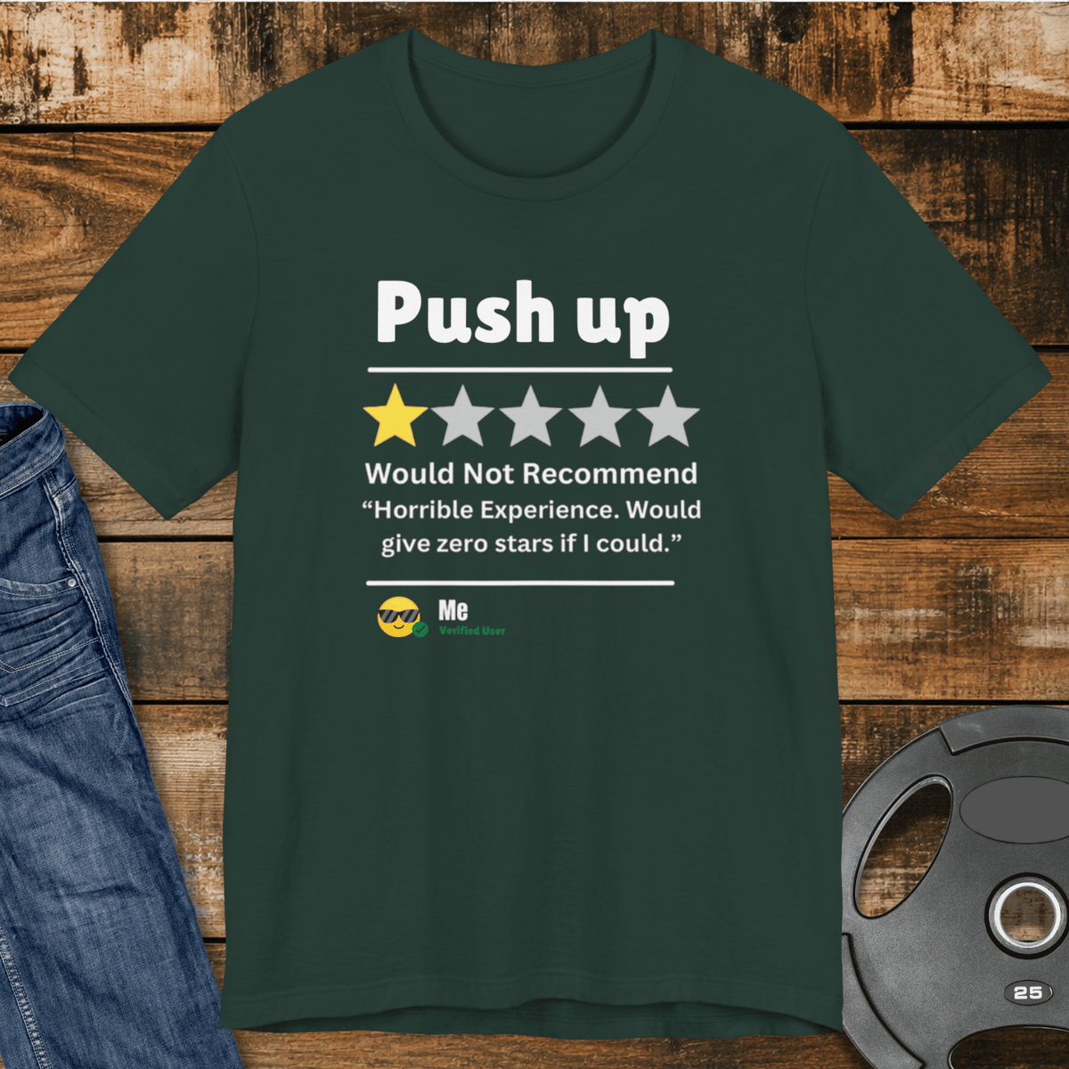 Push Up Review T Shirt Gift For Fitness Lover
