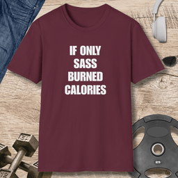 Sass Burned Calories T Shirt Gift For Fitness Lover