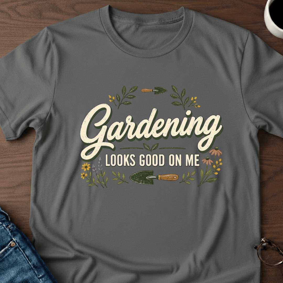 Gardening Looks Good On Me T Shirt Gift For Adults