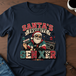 Santas Favorite Gen Xer T Shirt Gift For Adults