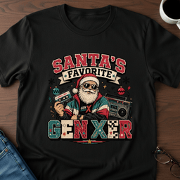 Santas Favorite Gen Xer T Shirt Gift For Adults