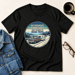 Retirement Forecast T Shirt Gift For Adults