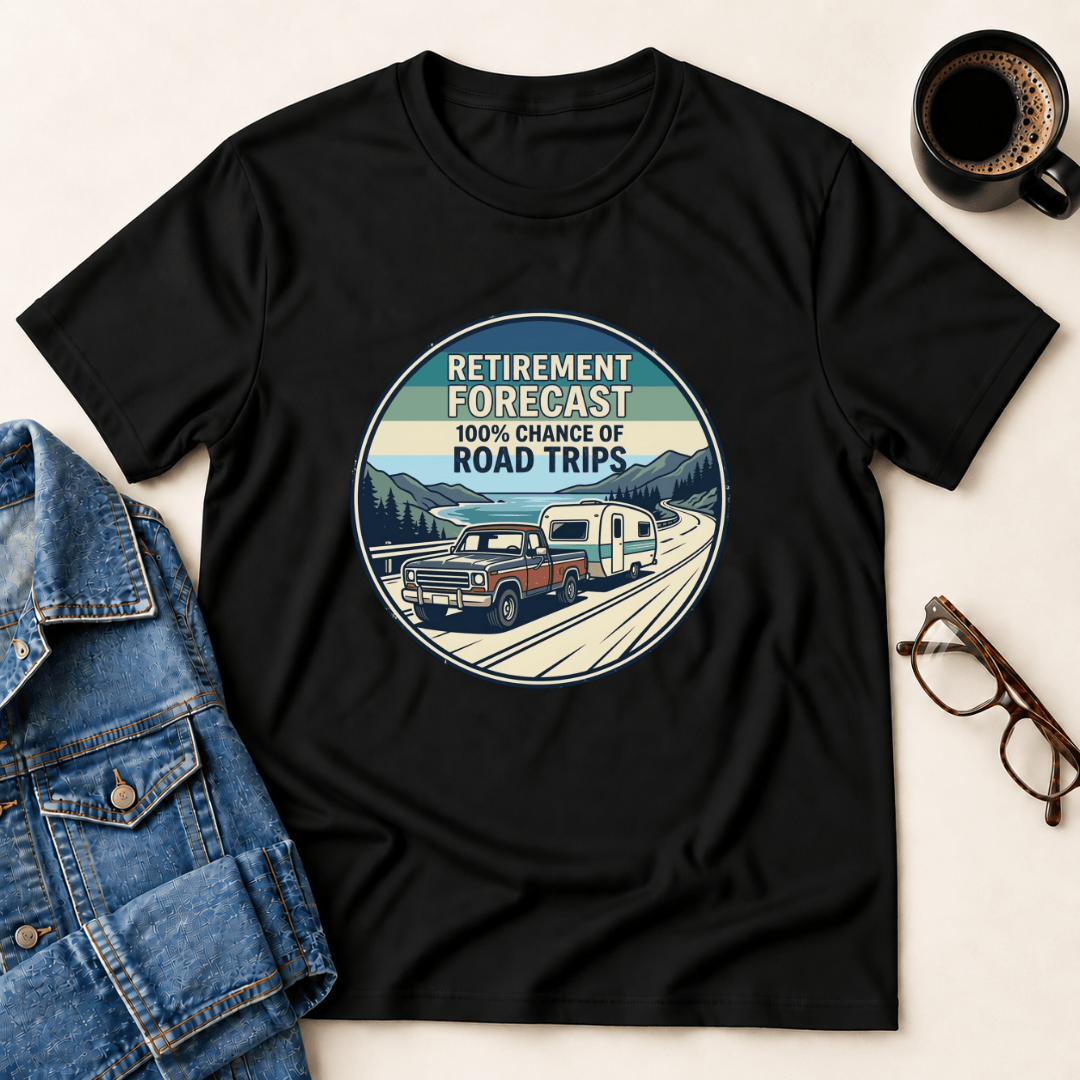 Retirement Forecast T Shirt Gift For Adults