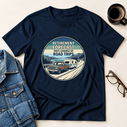 Retirement Forecast T Shirt Gift For Adults