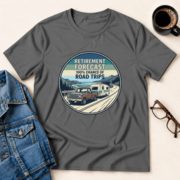 Retirement Forecast T Shirt Gift For Adults