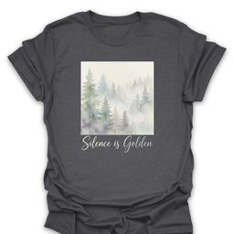 Silence Is Golden T Shirt Gift For Hiker
